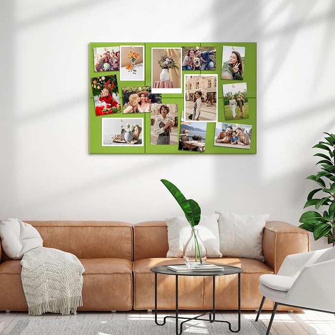 MaxGear Felt Bulletin Board 36" x 24", Forest Green Felt Wall Tile Push Pin | - Image 8