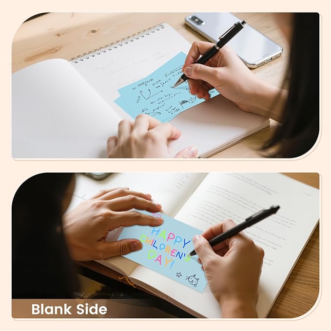 Index Cards 3x5 Inch, Flash Cards, Blank Blue Note Cards Paper - Image 5