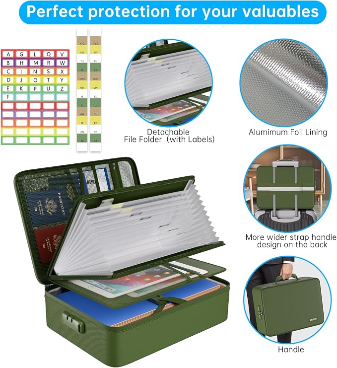 ENGPOW 5200 Fireproof File Organizer Bag - Image 6