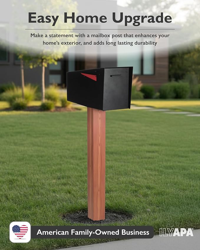 Ilyapa Metal Mailbox Post for Outside, Heavy Duty - Image 3