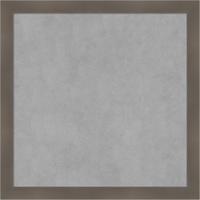 Amanti Art Grey Framed Magnetic Board 22x22 Medium Vision Board by AmantiArt