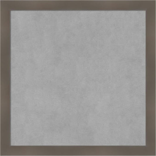 Amanti Art Grey Framed Magnetic Board 22x22 Medium Vision Board by AmantiArt