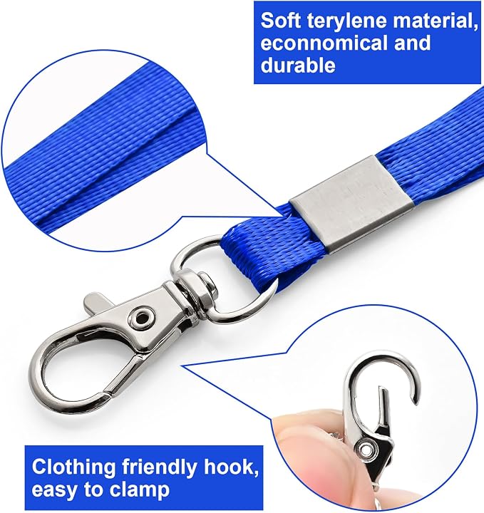 100 Pack Lanyards for ID Badges - Image 2