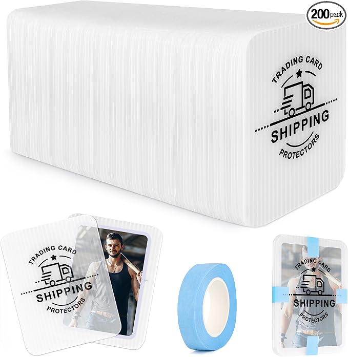 200 Pack Trading Card Shipping Protectors by Ahier