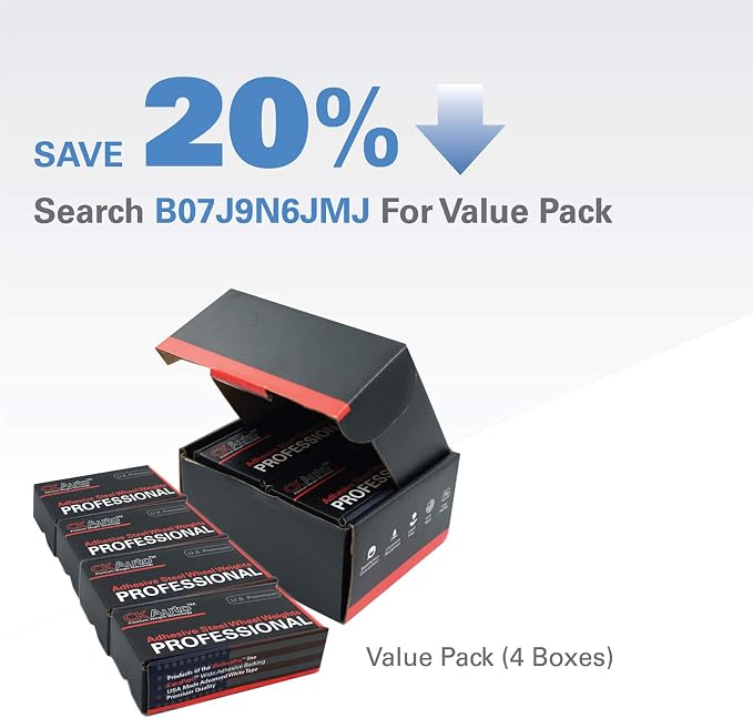 CKAuto 4 Boxes, Adhesive Stick on Wheel Weights, EasyPeel Tape, 72 oz/Box - Image 2