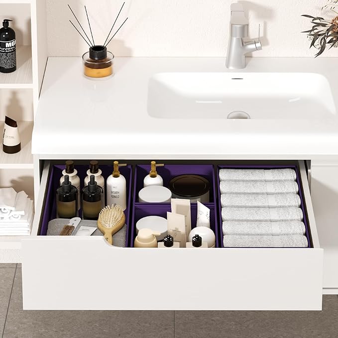 DIMJ Drawer Organizer Clothes, 12 Pack Dresser Organizer, Foldable Closet - Image 5