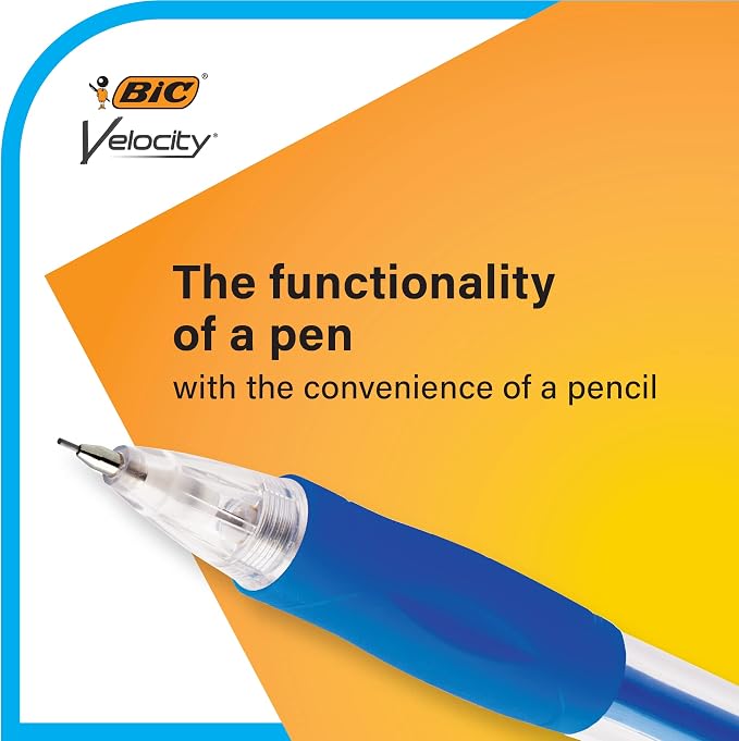 BIC Velocity Original Mechanical Pencil, Medium Point, Smooth Dark Writing - Image 3
