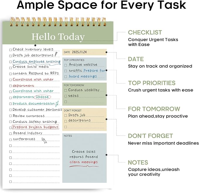 Taja To Do List Notepad - Image 2
