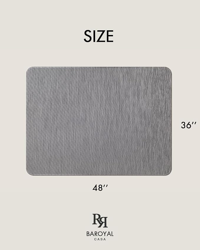 Baroyal Office Chair Mat for Hardwood Floor Under Desk Computer Rolling Chair - Image 6