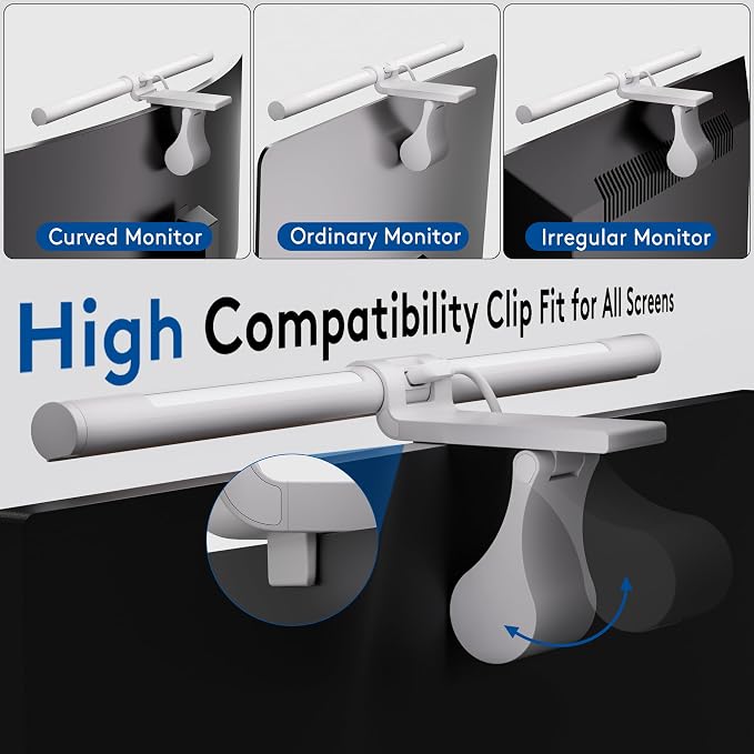 Quntis Monitor Light Bar with Remote, Eye-Care No Glare, Space Saving Home - Image 5