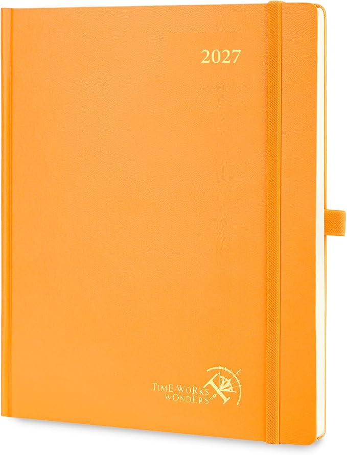 POPRUN 2027 Planner Weekly and Monthly, Large 8.5" x 10.5" Calendar, Jan 2027- by POPRUN