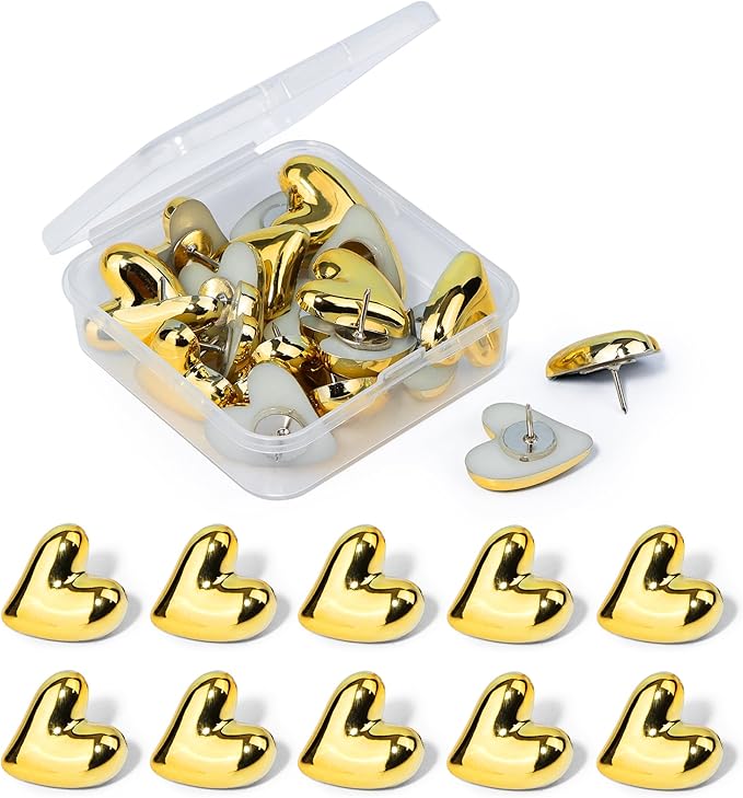Decorative Cute Push Pins for Bulletin Board, Thumb Tacks, Cork Board Desk Wall by krastmon