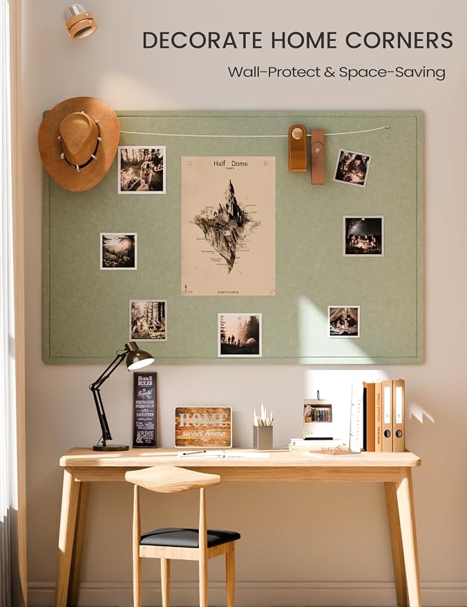 Fluxynara Large Bulletin Board, 70.8" x 47.2" Cork Board Alternative - Image 4
