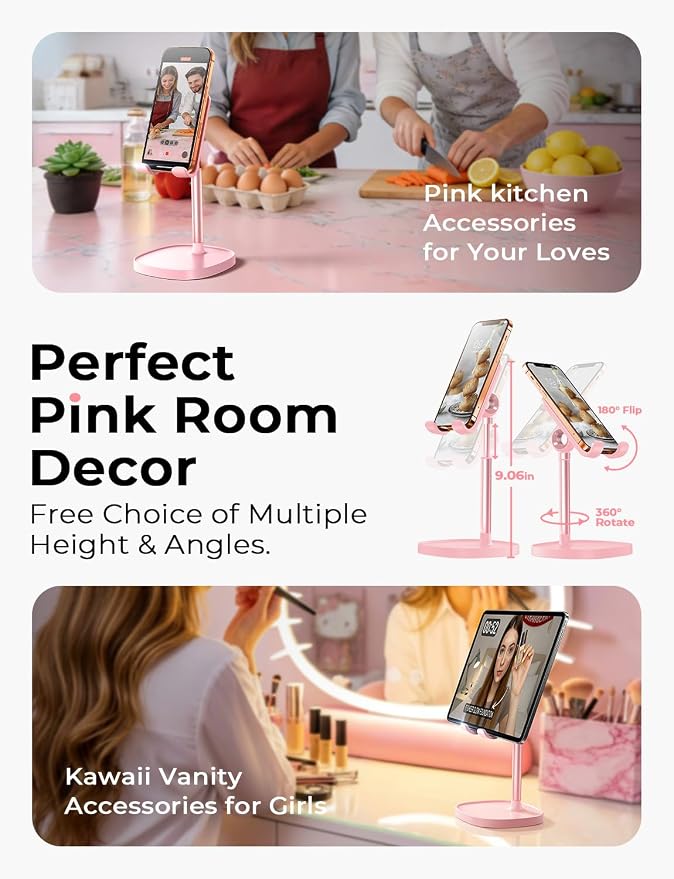 LISEN Phone Stand for Desk, iPhone Holder for Desk Offices Accessories | iPhone - Image 2
