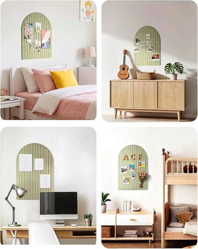 Large Arched Felt Bulletin Board 24"x16" - Image 7