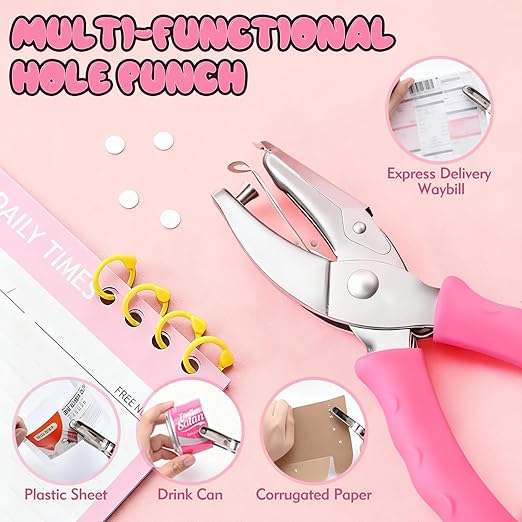 Single Hole Punch, Office and Classroom, Handheld Circle Small Hole Paper Punch - Image 6