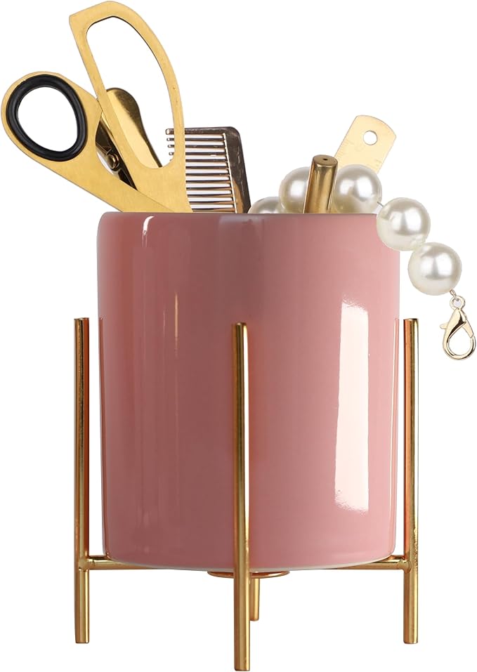 Ceramic Pen Holder Stand Cup Pencil Holder Organizer Makeup Brush Holders by SIEBOLD