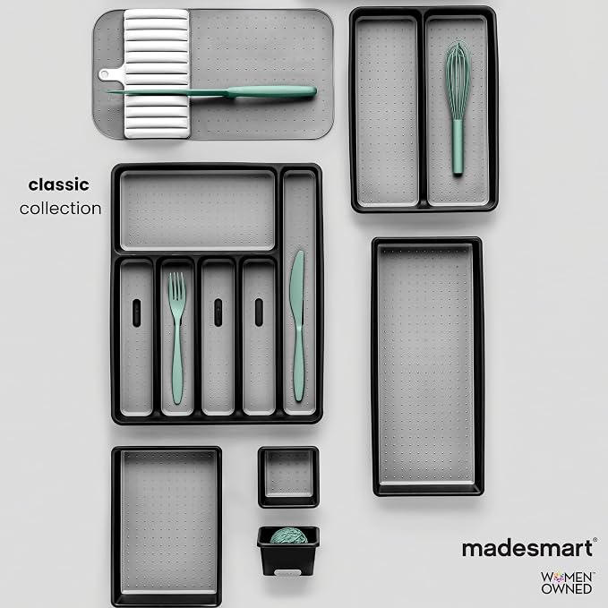 madesmart 4 Compartment Drawer Organizer, Office Tools, & Small Household Items - Image 7