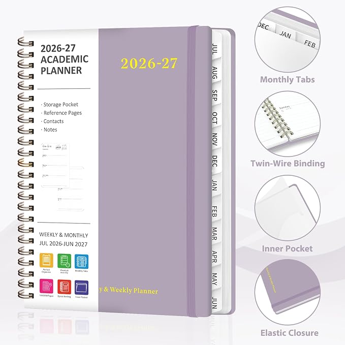 Planner 2026-2027, Weekly and Monthly Academic Year Calendar Planner, July 2026 - Image 5