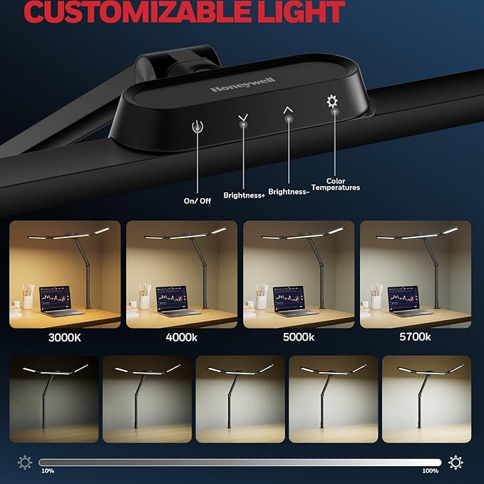 Honeywell LED Desk Lamp with Clamp - Image 4