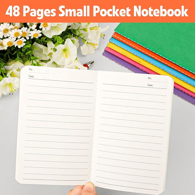 60 Pack Small Lined Notepads Bulk, Mini Journal Pocket Notebooks Set 3.5 Inch x - Image 4