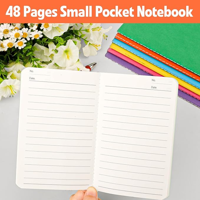YesBes 120 Pack Small Lined Notepads Bulk, Mini Journal Pocket Notebooks Set - Image 4