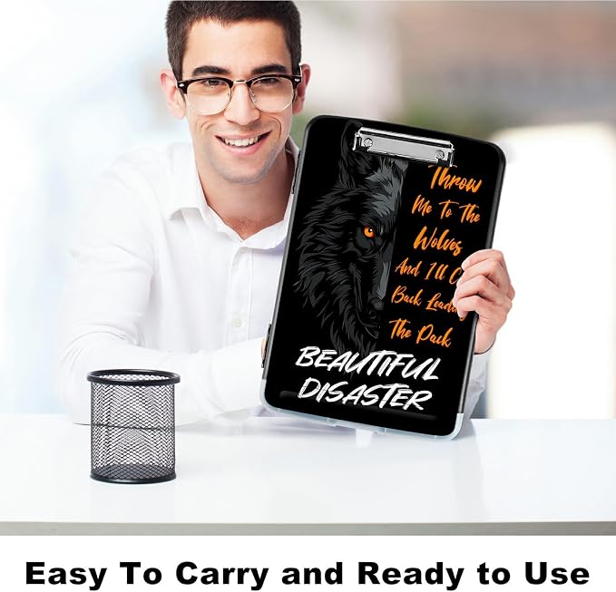 A4 Clipboard with Storage Pen Holder, Clipboards Organizer Nursing Clipboard - Image 5