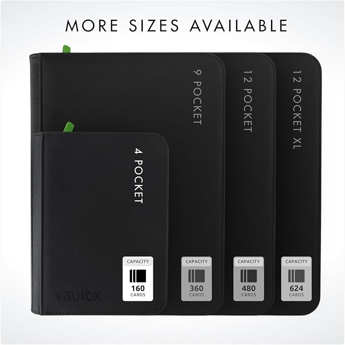 Vault X 4 Pocket Zip Binder, 160 Cards, Exo-Tec Material, 20 Side-Loading Pages - Image 8