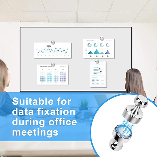 38 Pack Refrigerator Magnets for Whiteboard Small Strong Fridge Magnets Tiny Push Pin Magnetic Neodymium Magnet for Office Classroom Kitchen Home-DeskLoop Office