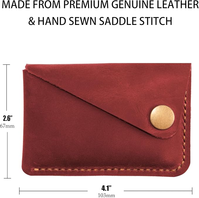 Leather Card Holder, Credit Card Wallet, Cardholder Wallet, Minimalist Wallet - Image 5