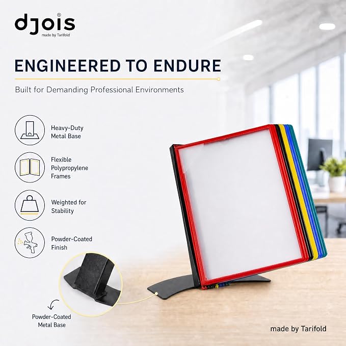 Tarifold Desktop Reference & Display System, 10 Double-Sided Pockets, 20 Sheet - Image 3