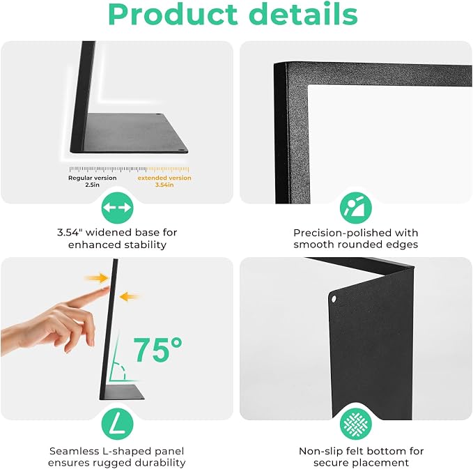 2pack Tabletop 8.5"x11" Metal Acrylic Sign Holder - Image 5