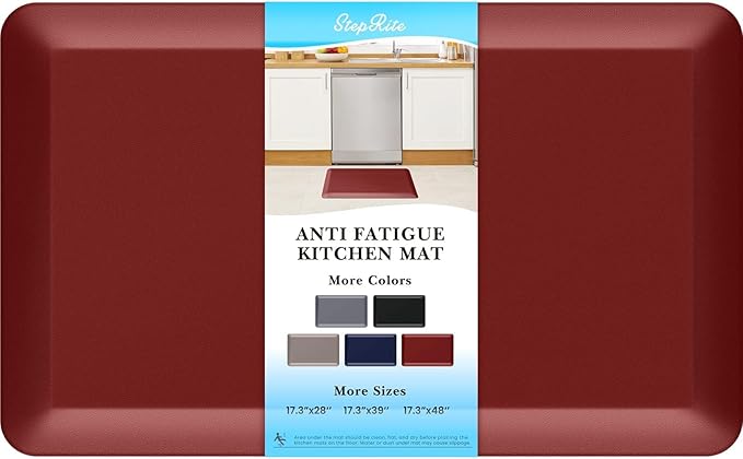StepRite 4/5 Inch Thick Kitchen Mat Anti Fatigue Mat Kitchen Rugs Kitchen Decor by Bringcushiontoyourlife