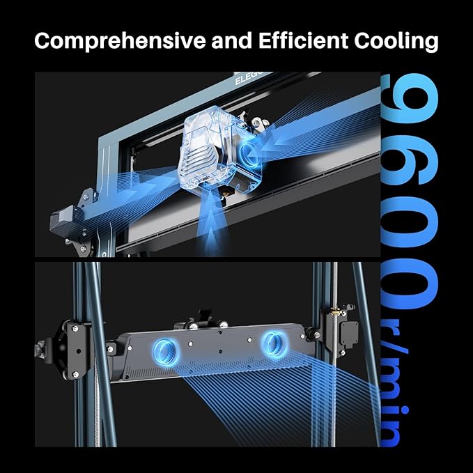 ELEGOO Neptune 4 Max 3D Printer, 500mm/s Fast Printing, Support 300°C Printing, Auto Leveling and Direct Drive Extruder, 420x420x480mm Large Build Volume-DeskLoop Office