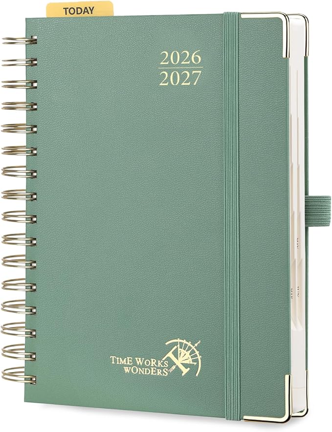 POPRUN 2026-2027 Daily Planner One Page Per Day, 5.75" x 8.5", Academic Daily by POPRUN