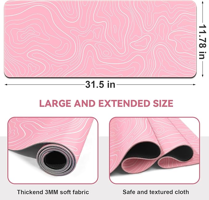 DIGSOM Gaming Mouse Pad, 31.5x11.8in | XL Mouse mat, Smooth surface, Anti-slip - Image 2