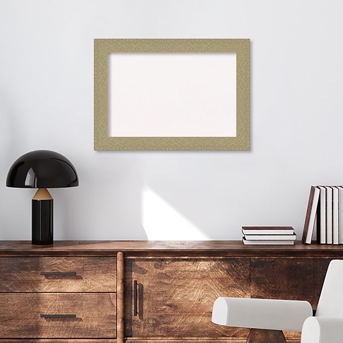 Amanti Art White Cork Board for Wall, 20x28 Vision Board with Gold Frame, Medium Corkboard Office Decor for Home Organization, Casual Corkboard Pinboard to Display Items for Home Organization in-DeskLoop Office