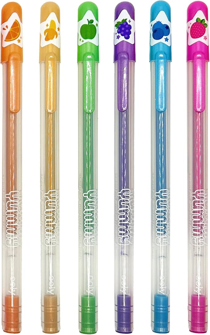 Ooly Yummy Yummy Scented Gel Pens Metallic Set of 6 - Image 3