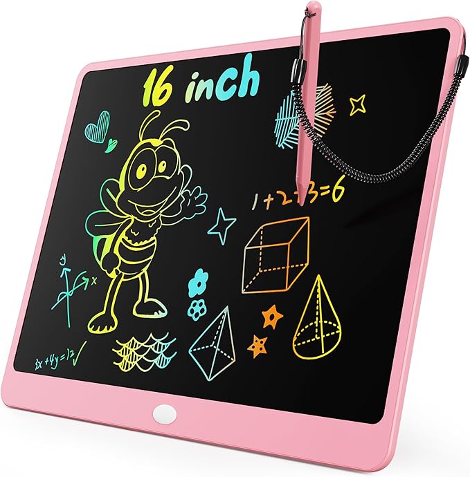 KOKODI LCD Writing Tablet, 16 Inch Colorful Toddler Doodle Board Drawing Tablet by WhereKidsLearnThroughPlay