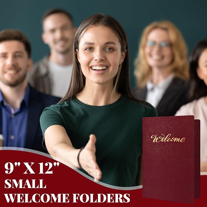 Affrolling 50 Pack 6 x 9 Inch Welcome Pocket Folders Church Visitor Welcome - Image 6
