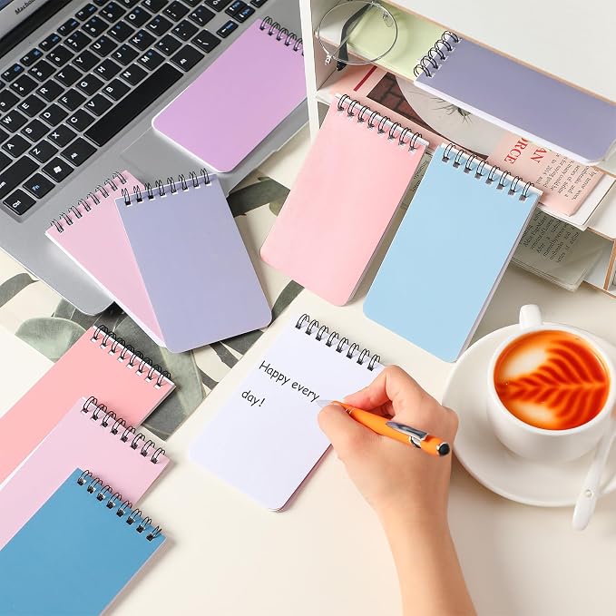 Kisston 120 Pcs Top Bound Memo Books Bulk Memo Notebooks 25 Sheets/pad Mini - Image 4