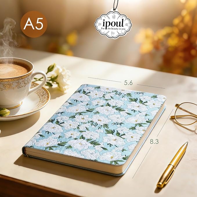 Floral Notebook, Cute Journal, Wide Rule, Lined Notebook, Diary - Image 3