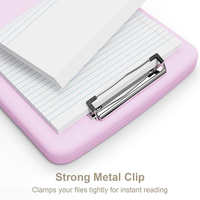 Piasoenc Clipboard with Storage, 8.5 x 11 Organization Box with Pen Holder and - Image 4