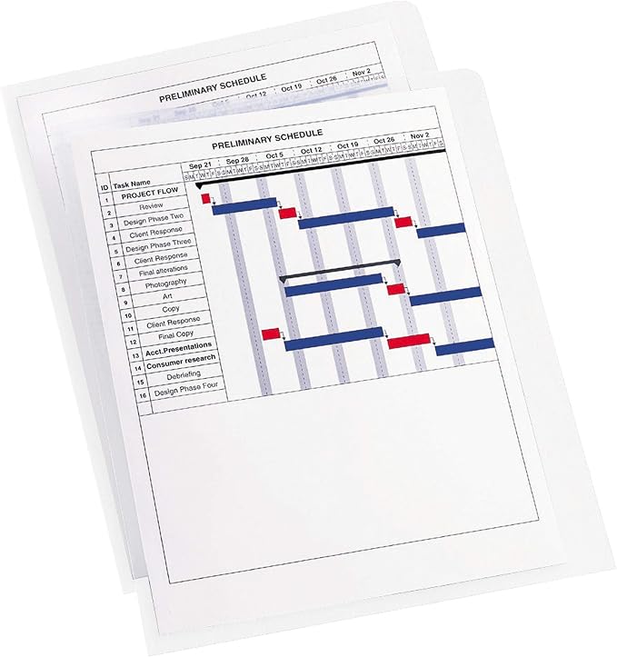 Avery Heavy Duty Plastic Document Sleeves, Holds up to 25 Sheets, 12 Clear - Image 7