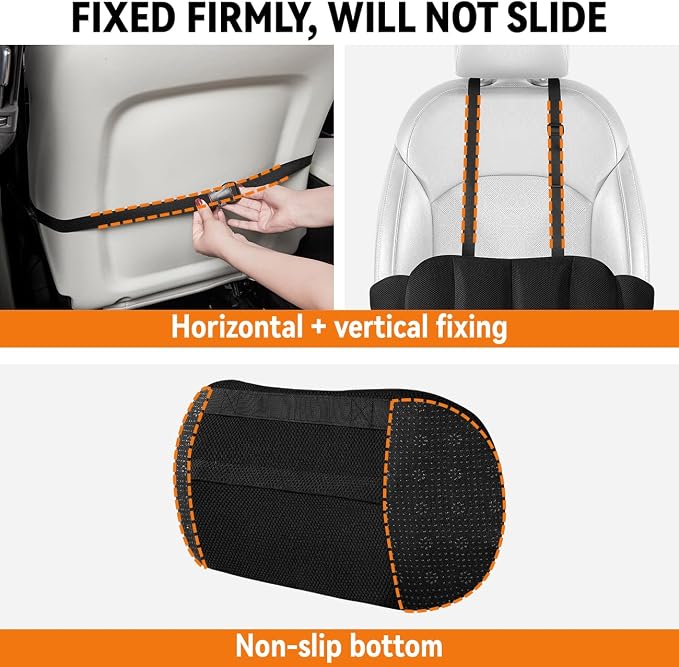 Lumbar Support Pillow for Car, Back Support for Car Seat Cushion, Adjustable - Image 3