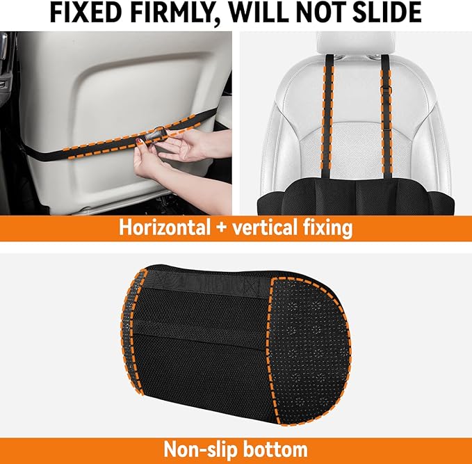 Lumbar Support Pillow for Car, Back Support for Car Seat Cushion, Adjustable - Image 3