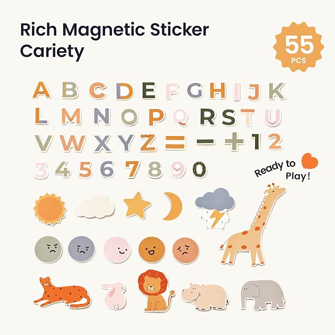 Tiny Land Kids Easel – Large 22"x40.5" Writing Area Double-Sided Magnetic - Image 5