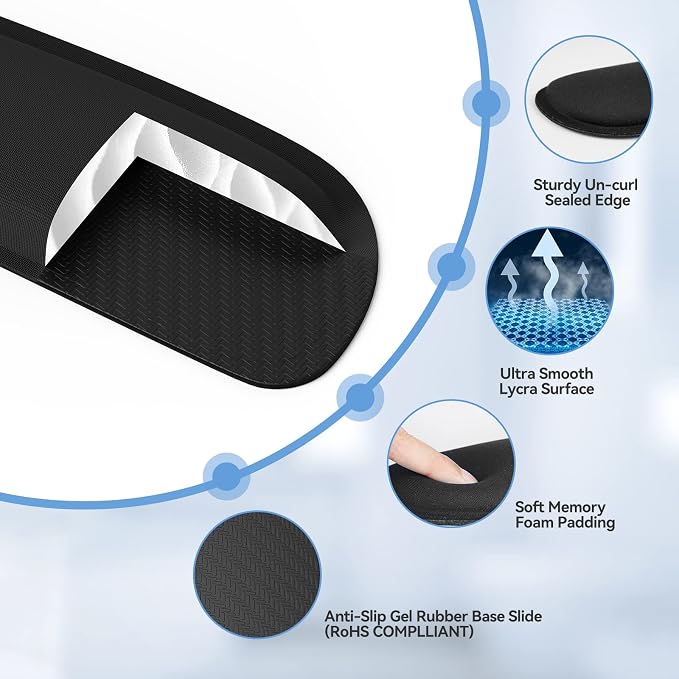 Keyboard Wrist Rest and Mouse Pad Set - Image 4