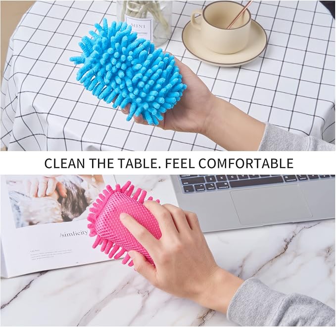 4 Pieces Microfiber Shag Whiteboard Eraser Shag Washable Dry Eraser Board Eraser - Image 5