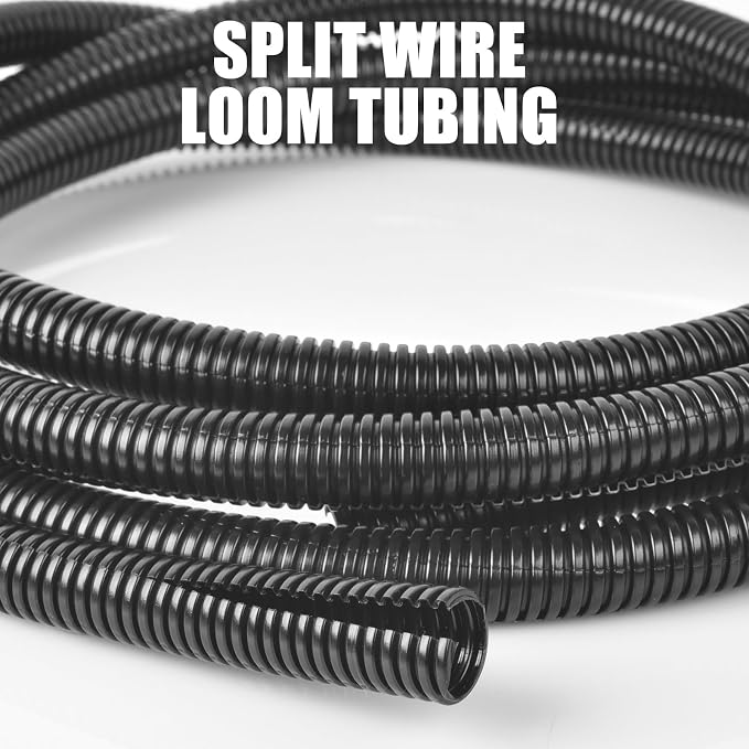 1 Inch Wire Loom Split Tubing - 10 ft Cord Protector Electric Wires Covers - Image 3